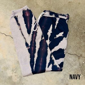 Navy Tie Dye Sweatpants